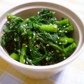 あーもこ's cooksnap of when they made 鍋の春菊が余ったら→春菊のごまあえ.
