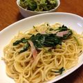 Kunsama's cooksnap of when they made 失敗なし☆ほうれん草とベーコンのパスタ.