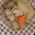 かき氷大好き's cooksnap of when they made 大根と人参と鶏団子の煮物.
