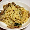 みけねこゆぅか's cooksnap of when they made 豚肉とごぼうの柚子コショウクリームパスタ.