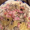 _macaron's cooksnap of when they made 牡蠣とベーコンnoクリームパスタ.