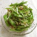 hirotofumi's cooksnap of when they made 塩なし？ミョウガと水菜のゴマサラダ.