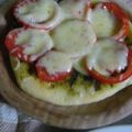 ママフィオ's cooksnap of when they made ♡トマトのシンプルジェノベーゼピザ♡.