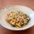 sakanayuka's cooksnap of when they made ★にんじんの葉っぱチャーハン★.