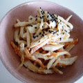 kurukurumin's cooksnap of when they made ゴボウとちくわの辛子酢みそマヨ和え.