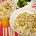 リラシャン's cooksnap of when they made ヘルシーな合いびき肉と豆腐と卵の煎り煮.