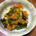 まあくんのおくさん's cooksnap of when they made 南瓜とほうれん草の酢味噌チーズ和え.