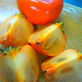 カクレポロジリ's cooksnap of when they made 柿が種に当たらず綺麗に切れる方法.