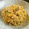 kome0516's cooksnap of when they made レンジで手軽に♫卵とザーサイのチャーハン.