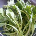 crystaI's cooksnap of when they made 超パリパリ！よれよれ葉野菜復活ワザ!?.