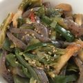 どもプリ's cooksnap of when they made コンニャクのチンジャオロースー風.