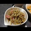 lovelyパンダ's cooksnap of when they made ごぼう×ベーコンのおかか炒め.