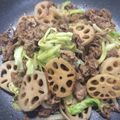 小晴びより's cooksnap of when they made 生姜香るレンコンとキャベツの炒め物.