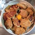 ami610's cooksnap of when they made ふわシャキ！れんこんつくね丼.