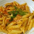 Wこころ's cooksnap of when they made ほうれん草とベーコンのトマトパスタ.