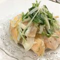 coro７'s cooksnap of when they made 水菜と柿のペッパーレモンサラダ.