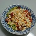 ＶＩＡ's cooksnap of when they made カリカリソーセージ＆クラッカーのサラダ.