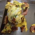 ask7280's cooksnap of when they made 醤油焼きソーセージと葱のオムレツ.