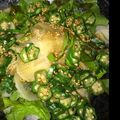 eri0416's cooksnap of when they made ノンオイル♡大根とオクラの和風サラダ.