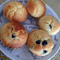 kimnyanco's cooksnap of when they made 卵1つ簡単10分一口ブルーベリーマフィン.
