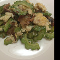 シュルツィ's cooksnap of when they made ゴーヤと鯖味噌缶と卵炒め♡.
