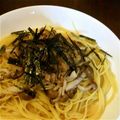 さくらもちよ♪'s cooksnap of when they made 大葉にんにく醤油で和風ツナおろしパスタ☆.