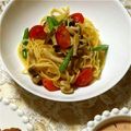 ma___111's cooksnap of when they made アスパラトマトシメジパスタ.