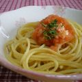 にゃぁくん's cooksnap of when they made 簡単で美味しい★たらこスパゲッティ.