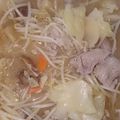 ｋ152's cooksnap of when they made こくうまスープ☆胡麻味噌鍋.
