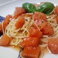 ひーたンママ's cooksnap of when they made ★.｡.すいかの冷製カッペリーニ.｡.★.