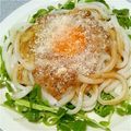 ikkkmt's cooksnap of when they made とろ～り卵の納豆カルボ風うどん。.