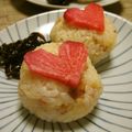時花菜's cooksnap of when they made 身近な人に愛を♪ハート型の漬け物♪お弁当.
