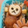 やまたけママ's cooksnap of when they made キャラ弁おかず　おさるさんハンバーグ.
