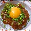 ｔｋｍｚ@chi's cooksnap of when they made まぐろユッケ丼.