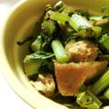 soratea's cooksnap of when they made 大根葉と油揚げの炒め物.