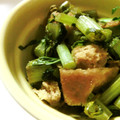 soratea's cooksnap of when they made 大根葉と油揚げの炒め物.