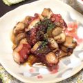 みぃmm's cooksnap of when they made タコとマッシュルームのガーリックバター味.