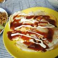 ｷﾜﾐ's cooksnap of when they made 大阪名物！イカ焼きをカレーソースで。.