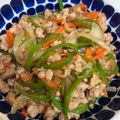 ポムポムポヨコ's cooksnap of when they made ピーマンとひき肉炒め 超簡単な青椒肉絲.