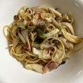 さどはる's cooksnap of when they made きのことベーコンの和風パスタ♡.
