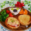 ムーちゃん☆★'s cooksnap of when they made ＊朝食＊に‼ ハムのピザトースト＊.