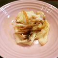 snoopyayoi's cooksnap of when they made キャベツとイカのにんにくマヨ醤油炒め.