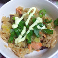 ジンジャーnats's cooksnap of when they made 秋の味覚満載！鮭・さつま芋の炊き込みご飯.