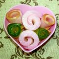 りかこん74's cooksnap of when they made キュートなローズハート★（お弁当にも）.