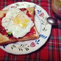 みこりん☆なりたて's cooksnap of when they made カフェ風！簡単食パン朝ごはん.