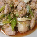 kimimaruo's cooksnap of when they made ネギと鶏肉の塩麹だれ炒め.