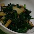 ぶるーべりーchan's cooksnap of when they made エリンギとほうれん草のソテー.