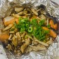 ちせ's cooksnap of when they made フライパンで♪鮭ときのこのホイル焼き.