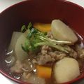 まいこhan's cooksnap of when they made 芋煮　～牛肉と里芋～　**山形の味**.