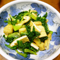 B子chan's cooksnap of when they made ふわふわ揚げとにらの入ったおひたし.
